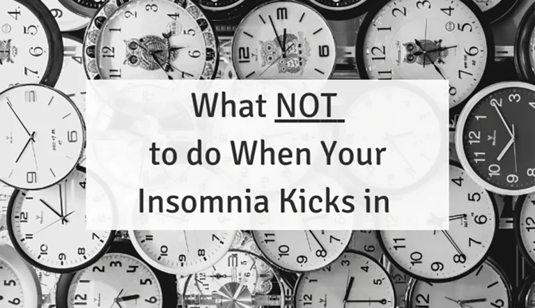 What NOT to do when your insomnia kicks in