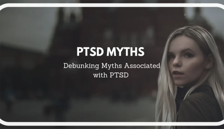 PTSD Myths - debunking myths associated wih PTSD- blog graphic